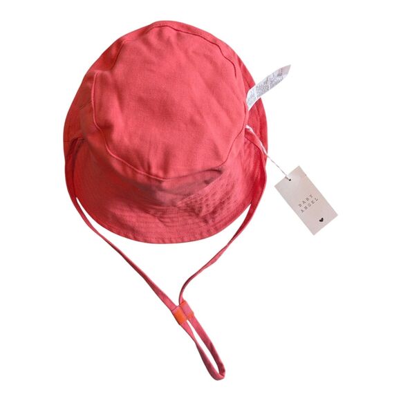 Baby Angel Bucket Hat Women's Reversible One Size Pink Check Drawstring Cotton - Picture 5 of 10